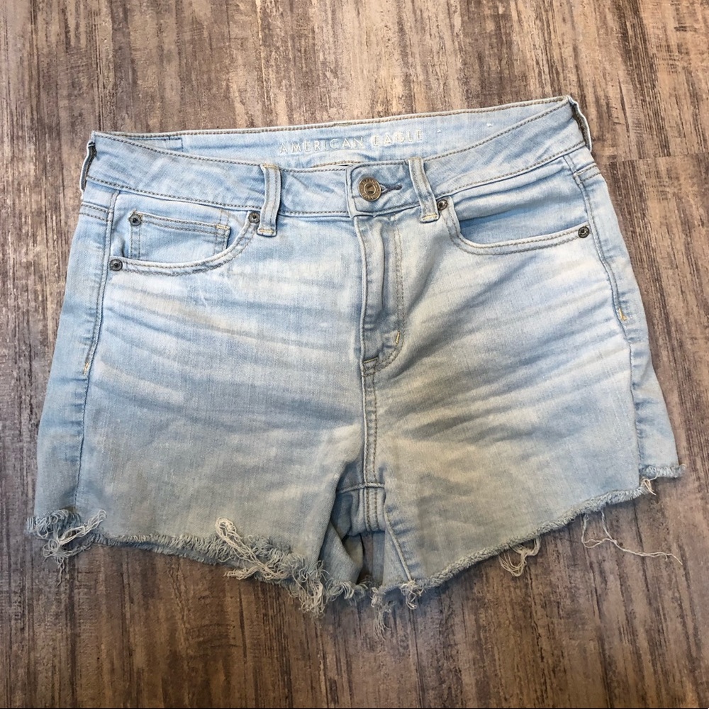 American eagle stretch jean shorts